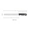Kitchen Master 10 Inch Stainless Steel Serrated Bread Knife (Black)   Heavy-Duty Slicer, KMK036