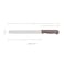 Kitchen Master 10 Inch Stainless Steel Serrated Bread Knife (Brown)   Heavy-Duty Slicer, KMK037