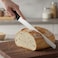 Kitchen Master 12 Inch Stainless Steel Serrated Bread Knife (Black)   Commercial Bulk Slicer, KMK039
