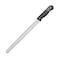 Kitchen Master 12 Inch Stainless Steel Serrated Bread Knife (Black)   Commercial Bulk Slicer, KMK039