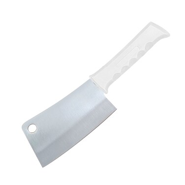 Kitchen Master 6 Inch Stainless Steel Meat Cleaver (White)   Heavy-Duty Chopping Knife, KMK047