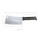 Kitchen Master 7 Inch Stainless Steel Meat Cleaver (Black)   Heavy-Duty Butcher Chopping Knife, KMK049
