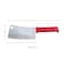 Kitchen Master 7 Inch Stainless Steel Meat Cleaver (Red)   NSF Ready for Raw Meat Chopping, KMK051