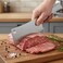 Kitchen Master 7 Inch Stainless Steel Meat Cleaver (White)   Heavy-Duty Butcher Chopping Knife, KMK052