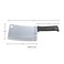 Kitchen Master 8 Inch Stainless Steel Meat Cleaver (Black)   Professional Butcher Chopping Knife, KMK054
