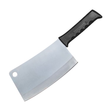 Kitchen Master 8 Inch Stainless Steel Meat Cleaver (Black)   Professional Butcher Chopping Knife, KMK054