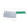 Kitchen Master 8 Inch Stainless Steel Meat Cleaver (Green)   Professional Heavy-Duty Chopper, KMK055