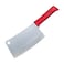 Kitchen Master 8 Inch Stainless Steel Meat Cleaver (Red)   NSF Ready for Raw Meat Chopping, KMK056