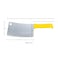 Kitchen Master 8 Inch Stainless Steel Meat Cleaver (Yellow)   NSF Ready for Poultry Chopping, KMK058