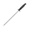 Kitchen Master 12 Inch Stainless Steel Sharpening Steel (Black)   Professional Honing Rod, KMK059
