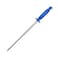 Kitchen Master 12 Inch Stainless Steel Sharpening Steel (Blue)   Professional Honing Rod, KMK060