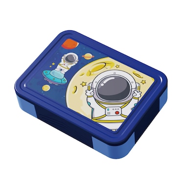 PEARL KIDS LARGE PLASTIC BENTO BOX &ndash; ASTRONAUT DESIGN, BPA-FREE, LEAKPROOF, SPACIOUS LUNCH CONTAINER FOR KIDS, PK0005