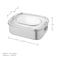 PEARL KIDS STAINLESS STEEL RECTANGULAR LUNCH BOX &ndash; 3 COMPARTMENTS, 1000 ML CAPACITY, LEAKPROOF, DURABLE, EASY TO CLEAN, SCHOOL LUNCH CONTAINER, PK0011