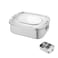 PEARL KIDS STAINLESS STEEL RECTANGULAR LUNCH BOX &ndash; 3 COMPARTMENTS, 1000 ML CAPACITY, LEAKPROOF, DURABLE, EASY TO CLEAN, SCHOOL LUNCH CONTAINER, PK0011