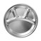 RK Stainless Steel Round Compartment Tray &ndash; Durable 4-Section Divided Dinner Plate (Thali), RKMT02