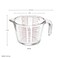 RK 1 Liter Glass Measuring Jug - High-Grade Borosilicate Heat Resistant Large Measuring Cup, RNTP38