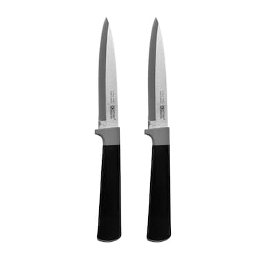 Kitchen Master 2-Piece Utility Knife Set - 5-Inch High-Grade Stainless Steel Blades with Ergonomic Non-Slip Soft-Touch Handles - Professional Kitchen Prep Knives (KMK071)