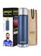 Pexpo Flamingo Hot &amp; Cold Stainless Steel Water Bottle - 1000 ml DENIM BLUE
