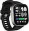 Amazfit Bip Max, 2.07" AMOLED Display, up to 20 Days of Battery, GPS, 4GB Storage, Offline Maps, Fitness Tracker, Hybrid Training, 150+ Sports, HYROX Mode, Silver Case &amp; Black Strap- Intl Version