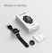 Amazfit Bip Max، شاشة AMOLED بحجم 2.07 بوصة، بطارية تصل إلى 20 يوما، GPS، سعة تخزين 4 جيجابايت، خرائط غير متصلة، جهاز تتبع اللياقة البدنية، تدريب هجي رياضة، وضع HYROX، غلاف فضي وحزام أسود - نسخة دولية