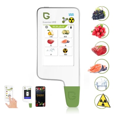 Greentest ECO6 Vegetable, Fruit, Meat Food Nitrate Water Quality Nuclear Radiation Environmental Detector, EU Plug &ndash; White
