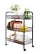 3 Tier Rolling Cart, Kitchen Storage Utility Cart, Multifunction Basket Stand for Kitchen &amp; Bathroom