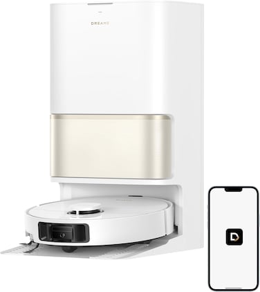 DREAME L50 Ultra CE Robot Vacuum and Mop with 25,000Pa Suction, Extendable Side Brush and Mop, AceClean DryBoard &amp; 80&deg;C Mop Self-Cleaning, 100-Day Auto-Empty, Hot Air Drying, Auto Water Tank Refilling, White