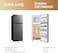 Dreame Refrigerator Gross 440L and Net 348L, Total No Frost Multi-Air Flow, Inverter Compressor, Humidity Control Crisper, Digital Touch Control, Adjustable Shelf, Twist Ice Maker, Titanium Silver