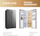Dreame Gross 808L and Net 622L Side by Side Refrigerator, Total No Frost, Inverter Compressor, Aero Fresh Odor Control, LED Smart Lighting, Integrated Display, Titanium Silver