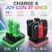 DOBE Joy-Con Charging Dock for Nintendo Switch &amp; Switch 2 &mdash; Charges 4 Controllers, RGB Light Strip