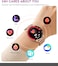 G-TAB GLR4 Women&rsquo;s Smartwatch 1.19" AMOLED Touch Screen, Bluetooth Calling, NFC, Fitness Tracker, Health Monitoring, Notification Alerts, Waterproof Ladies Smart Watch for Girls Rose Gold