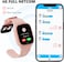 G-Tab WK1 SE 4G GPS Kids Smartwatch 4G SIM Real-Time GPS Tracker Calling, SOS Safety Watch, 1.83 INCH IP67 Waterproof, Up to 4 Days Battery Life Parental Control Smartwatch for Kids Pink