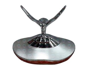 Al Khateeb Luxury Eagle Design Car Dashboard Air Freshener   Premium Silver Bird Silhouette Interior Garnish   Long Lasting Elegant Fragrance Diffuser   Non Slip Dashboard Ornament for Car, Home &amp; Office