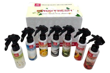 Al Khateeb Riteli Spray Fresh Air Freshener 24-Piece Display Box   High Quality Aromatic Mist Spray   Mixed Long Lasting Fragrances: Lemon, Strawberry, Jasmine &amp; More   Instant Odor Neutralizer for Car &amp; Home