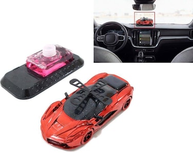 Al Khateeb Solar Powered Rotating Car Air Freshener   Innovative Kinetic Energy Fragrance Diffuser   Solar Car Design Dashboard Ornament   Mixed Fragrance Collection   Eco Friendly Interior Garnish &amp; Deodorizer