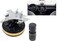 Al Khateeb Sukhoi Solar Fighter Jet Car Air Freshener   Premium Aluminum Alloy &amp; Chrome Dashboard Ornament   Rotating Propeller Kinetic Diffuser   4 Scent Mixed Fragrance Pack   Elite Aviation Interior Garnish