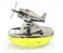 Al Khateeb Luxury Solar Powered Airplane Car Air Freshener   Premium Chrome Zinc Alloy Rotating Propeller Diffuser   Mixed Fragrance Collection   Aviation Dashboard Ornament &amp; High End Interior Garnish