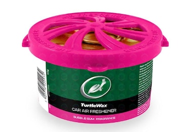 Al Khateeb TurtleWax Organic Can Car &amp; Home Air Freshener - Bubblegum (40g)   Long Lasting Scent Deodorizer   Spill Proof Fiber Pad Diffuser   Odor Neutralizer for Vehicle, Office &amp; Closet
