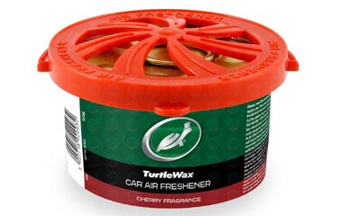 Al Khateeb TurtleWax Organic Can Car &amp; Home Air Freshener - Wild Cherry (40g)   Long Lasting 60 Day Scent   Spill Proof Fiber Pad Deodorizer   High Performance Odor Neutralizer for Vehicle &amp; Office