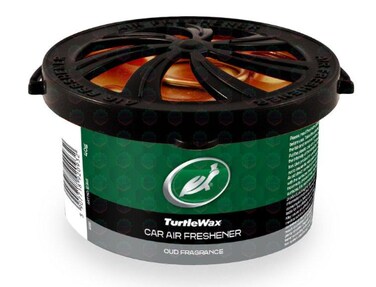 Al Khateeb TurtleWax Organic Can Car &amp; Home Air Freshener - Oud Fragrance (40g)   Premium Long Lasting Exotic Scent   Spill Proof Fiber Pad Diffuser   Professional Odor Neutralizer for Vehicle &amp; Home