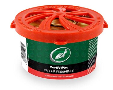 Al Khateeb TurtleWax Organic Can Car &amp; Home Air Freshener - Strawberry (40g)   Long Lasting 60 Day Fruit Scent   Spill Proof Fiber Pad Deodorizer   High Performance Odor Neutralizer for Vehicle &amp; Home