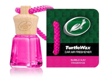 Al Khateeb TurtleWax Mini Bottle Car &amp; Home Air Freshener - Bubblegum (4.5ml)   Premium Hanging Wood Diffuser   Long Lasting Fragrance Oil   Authentic Glass Bottle with Essential Oil Diffusion for Vehicle