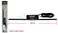 Al Khateeb Turbo Electronic Car Antenna   Universal Internal Windscreen Mount   High Gain Signal Booster for FM/AM Radio   35cm Compact Design with 220cm Long Cable for All Vehicles