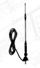AutoTech Universal Car Radio Antenna   Window and Gutter Mount Aerial   High Gain AM/FM Signal Booster   220cm Shielded Cable   Durable Clip On Design for All Vehicle Models