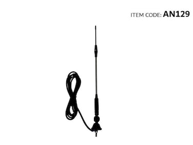 AutoTech Universal Car Radio Antenna   Window and Gutter Mount Aerial   High Gain AM/FM Signal Booster   220cm Shielded Cable   Durable Clip On Design for All Vehicle Models