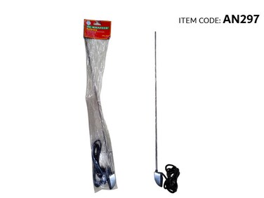 Al Khateeb Universal Car Stainless Steel Pillar Side Mount Antenna   AM/FM Stereo Radio Aerial   High Gain Signal Receiver   Durable Weatherproof Design for All Vehicle Models