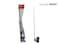 Al Khateeb Universal Car Stainless Steel Pillar Side Mount Antenna   AM/FM Stereo Radio Aerial   High Gain Signal Receiver   Durable Weatherproof Design for All Vehicle Models
