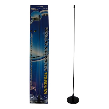 Sports Design Universal Car Decoration Antenna   50cm Magnetic Master Series   Sports Design High Quality External Aerial   Oval Magnetic Base   Durable Black Exterior Garnish for All Vehicles