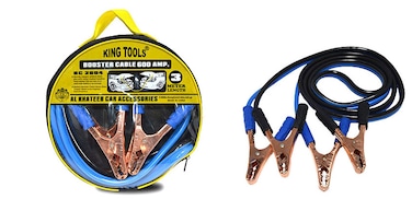 Al Khateeb 600 Amp Heavy Duty Booster Jumper Cables   3 Meter (10 ft) Length   Insulated Clamps   Essential Emergency Jump Leads with Carry/Storage Case   For Petrol &amp; Diesel Engines