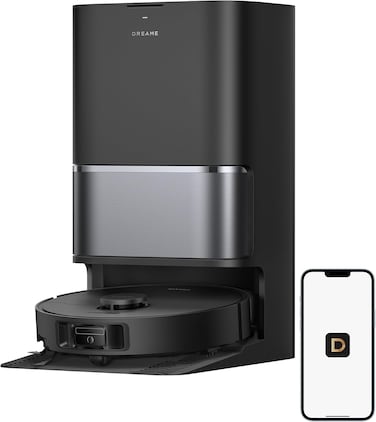 DREAME L50 Ultra CE Robot Vacuum and Mop with 25,000Pa Suction, Extendable Side Brush and Mop, AceClean DryBoard &amp; 80&deg;C Mop Self-Cleaning, 100-Day Auto-Empty, Hot Air Drying, Auto Water Tank Refilling